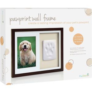 NIB!! Tiny Ideas Paw Print Wall Frame Kit, Dog or Cat Clay Pawprint Keepsake Kit